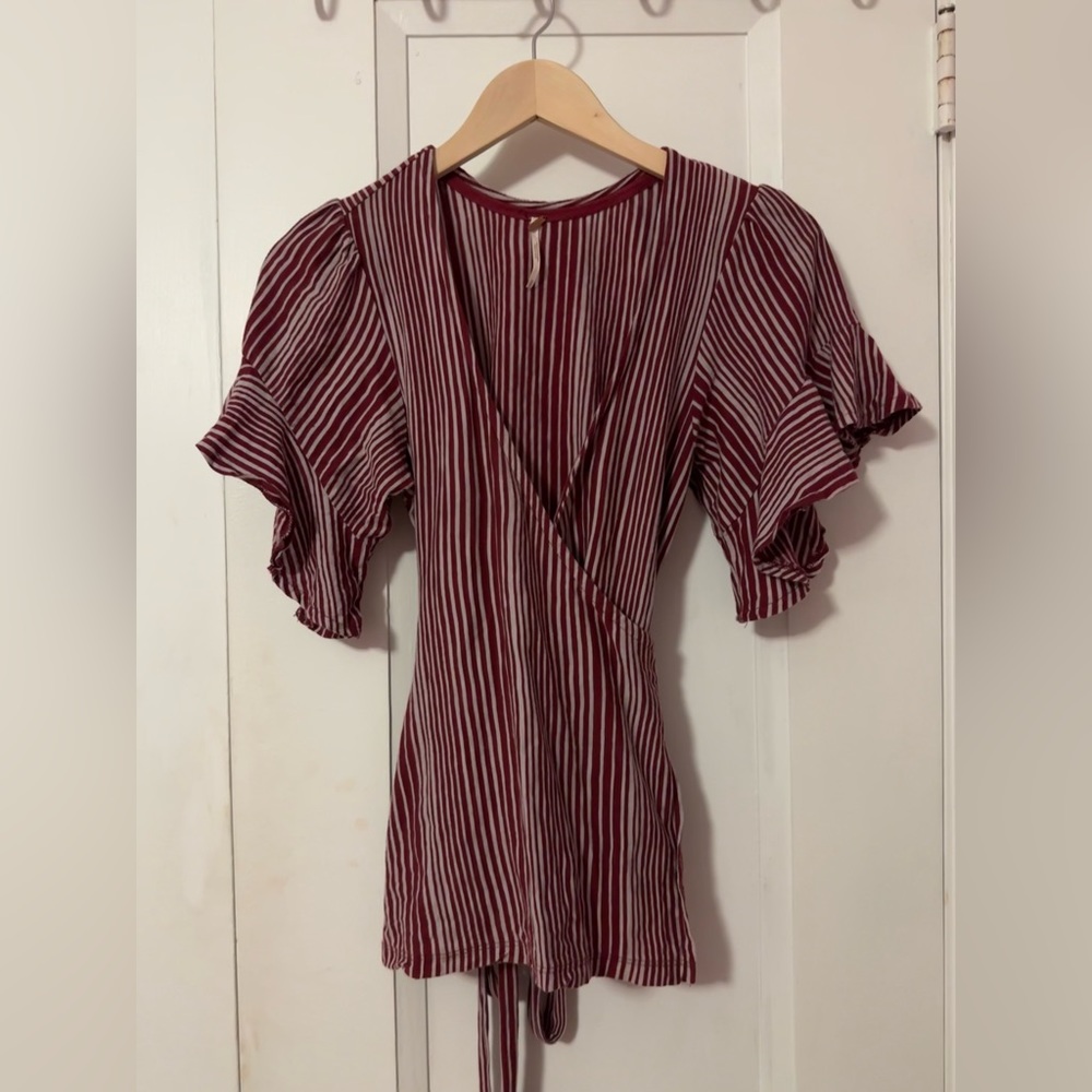 Free people wrap shirt